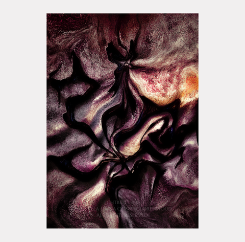 Ella-Jenna Oosterglorenwoud | lichtbeeltenis
Verleid door de Scharlaken Wind, 2025
Enticed by the Scarlet Wind, 2025

被緋紅之風所引誘, 2025

​緋の風に誘われて, 2025

Ink Calligraphy

Hahnemühle FineArt Print | Giclée

​

​ "Enticed by the Scarlet Wind, 2025" evoke a fleeting enchantment—an encounter between the fiery elements of nature and the delicate beauty that results. This work captures the delicate bloom of scarlet flower and the fleeting grace of a swallowtail butterfly, symbolizing the transient beauty that whispers across the canvas of our dreams. The flows and strength of calligraphic ink accentuates the unique personal technique of the artist that balances the robust power of emotions with the subtle, oriental aesthetic. 