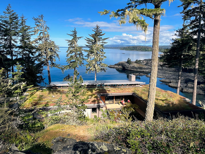 Waterfront home green roof sooke bc