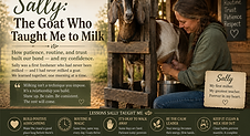 The Whole Goat episode artwork for “Sally: The Goat Who Taught Me to Milk".