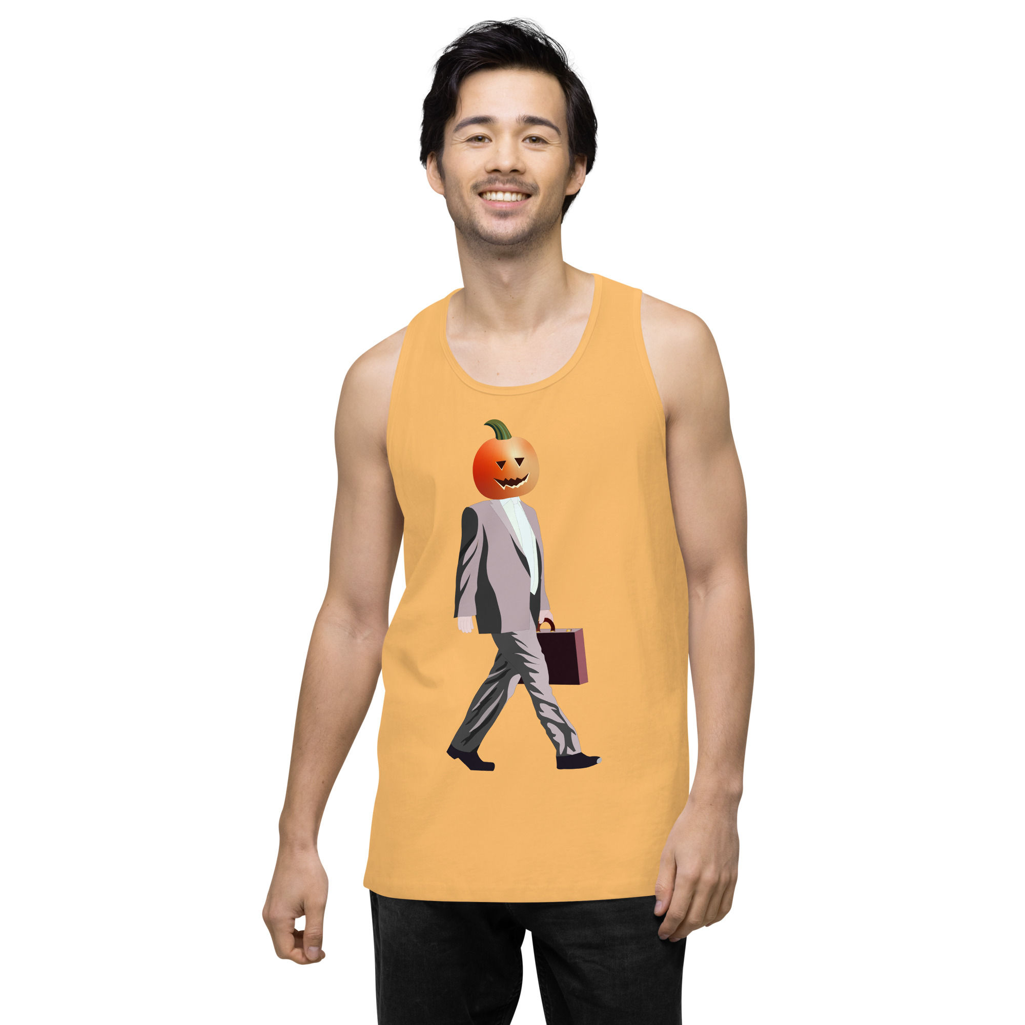 Dwight Schrute Jack-O'-Lantern Halloween Premium Tank Top