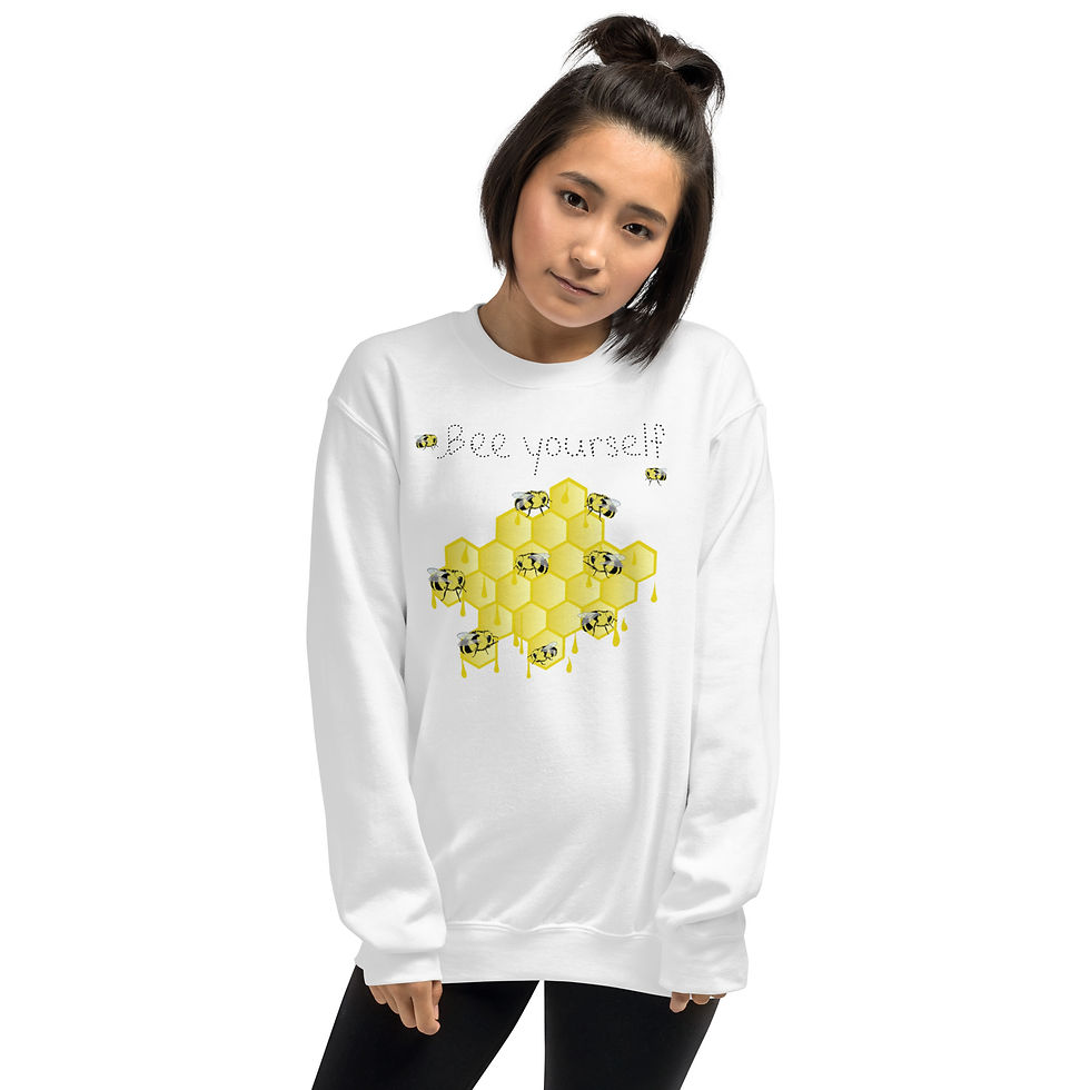 Thumbnail: Bee + Honeycomb Crew Neck Sweatshirt