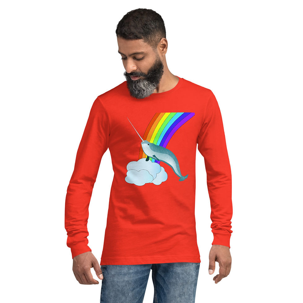 Thumbnail: Narwhal Unisex Long Sleeve Tee