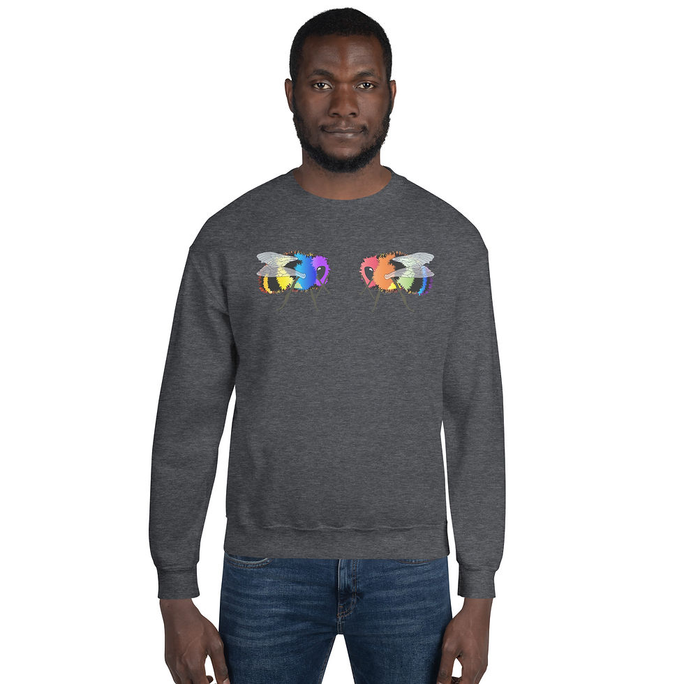 Thumbnail: Rainbow Bumblebee Crew Neck Sweatshirt