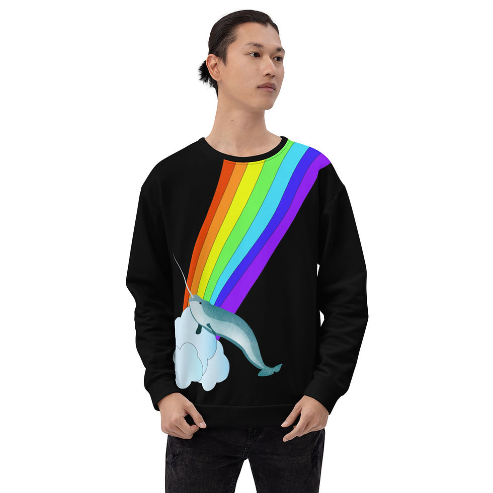Thumbnail: Unicorn of the Sea Narwhal Premium Sweatshirt