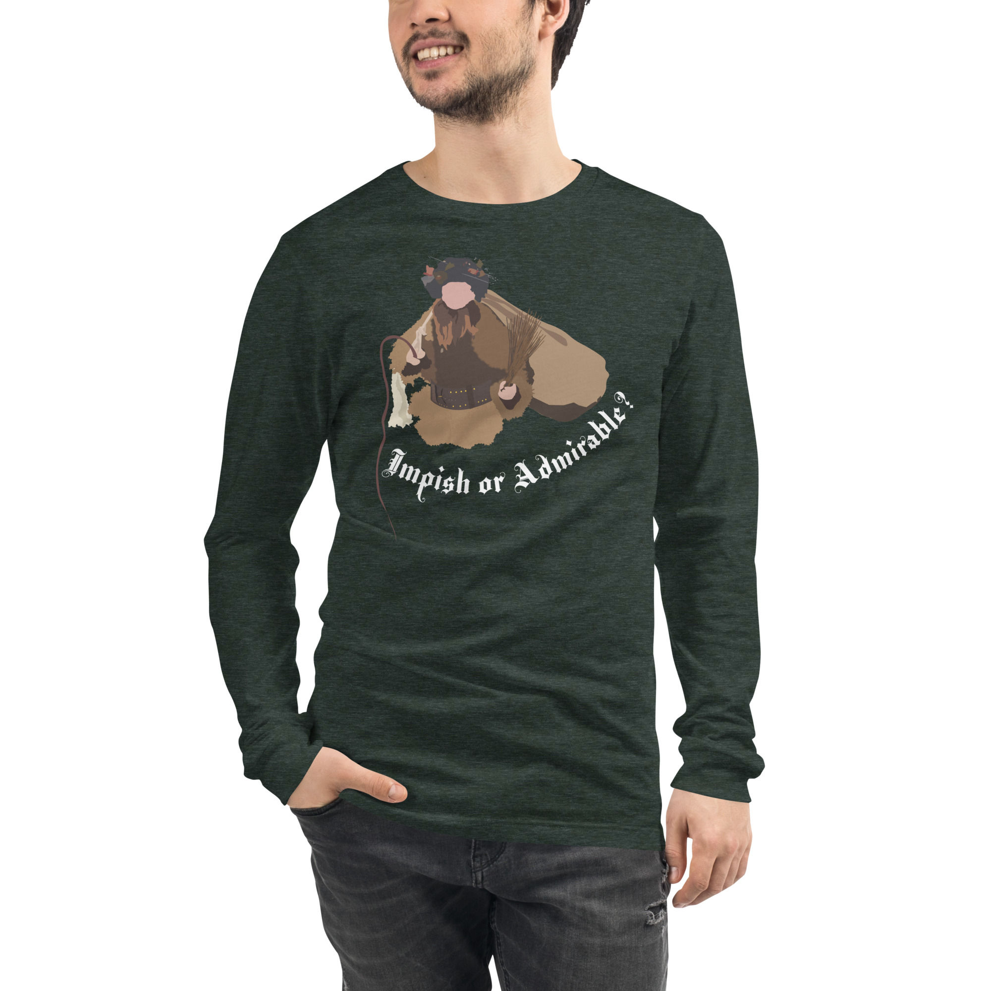 Dwight Schrute Belsnickel Long Sleeve Tee (White Text)