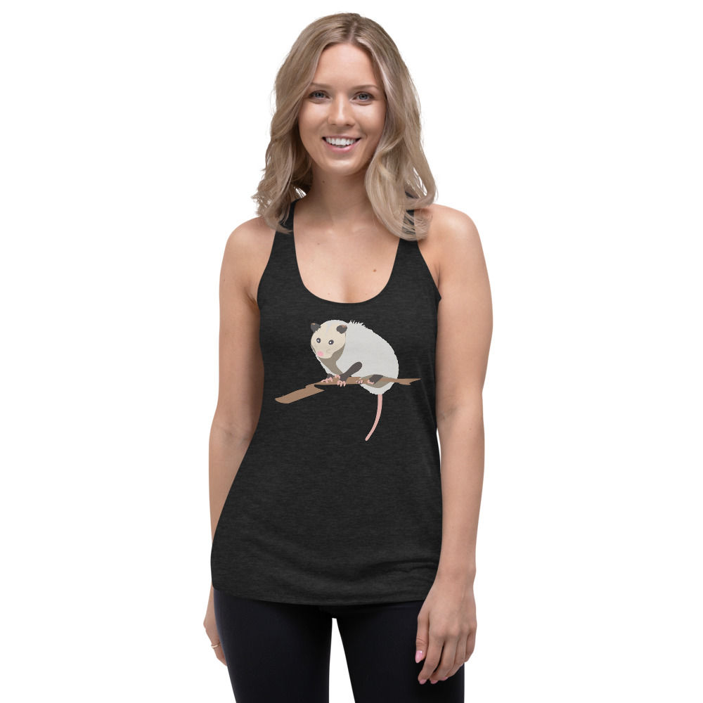 Opossum Tri-Blend Racerback Tank