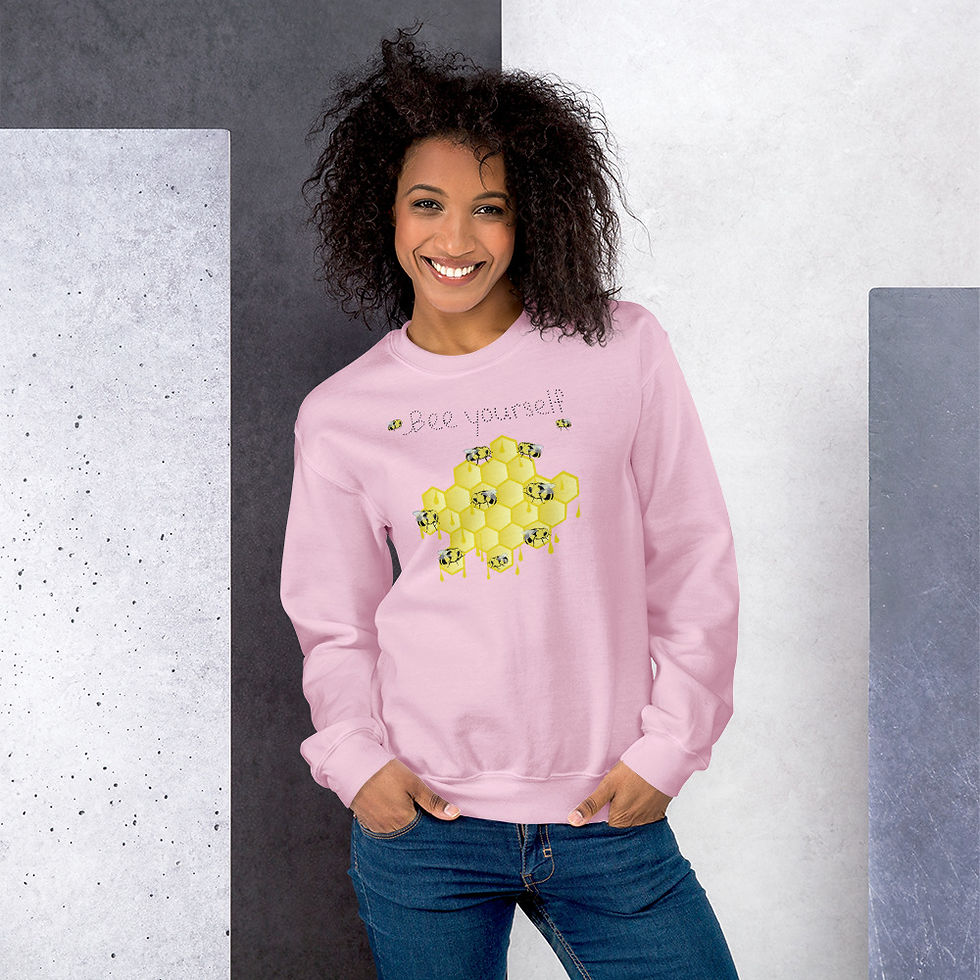 Thumbnail: Bee + Honeycomb Crew Neck Sweatshirt