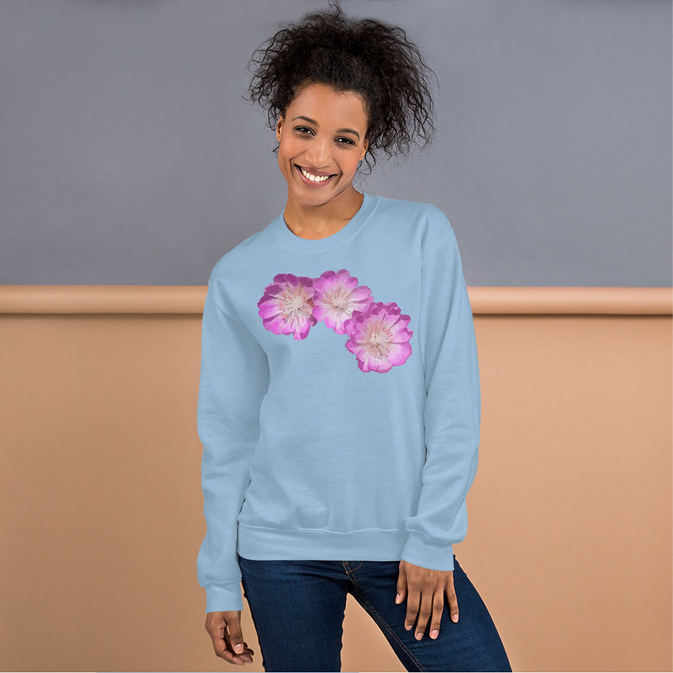 Thumbnail: Bitterroot Flower Montana Crew Neck Sweatshirt
