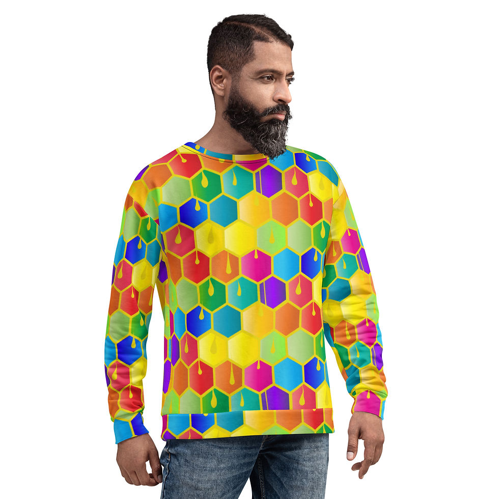 Thumbnail: Rainbow Honeycomb Premium Sweatshirt