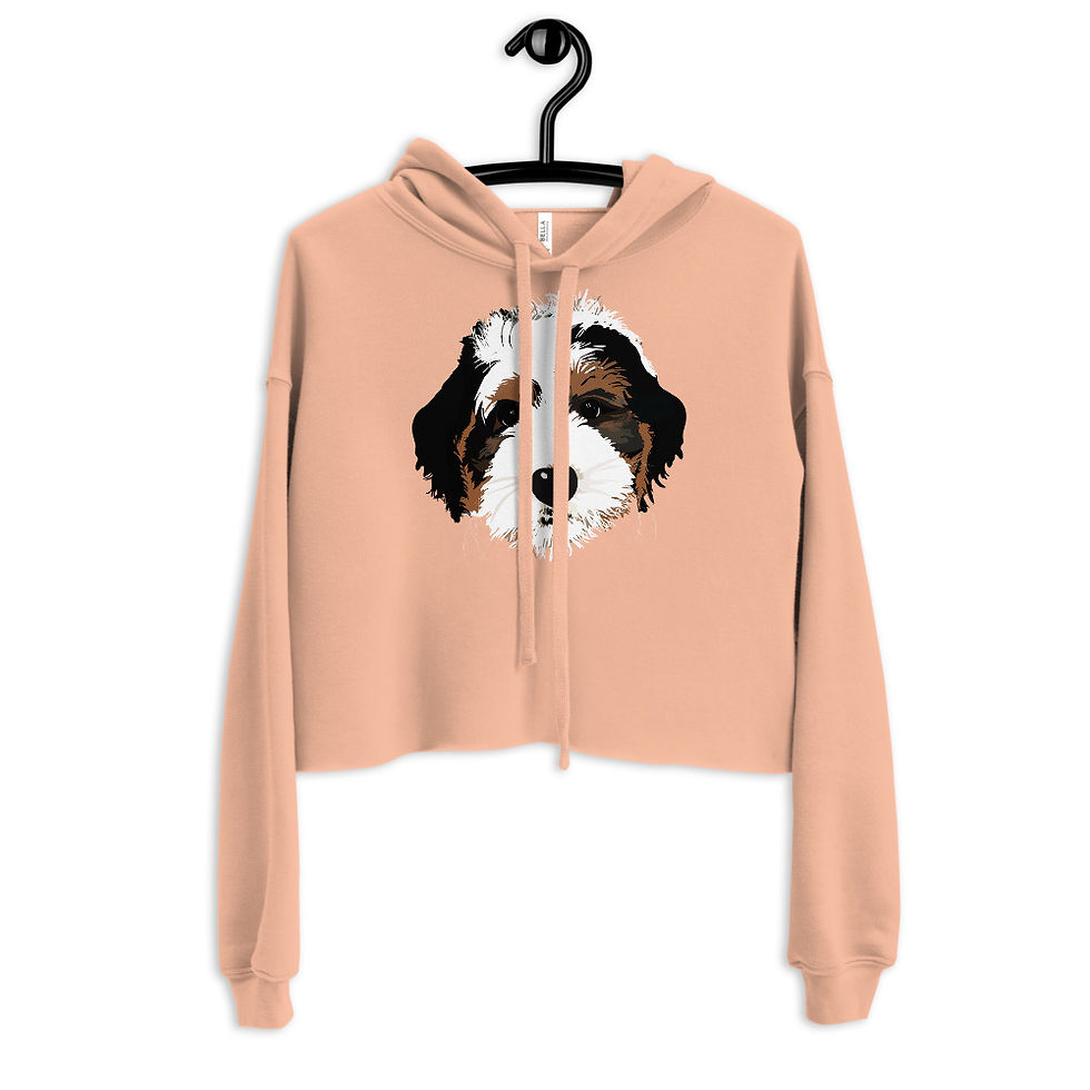 Thumbnail: Bernedoodle Cropped Hoodie