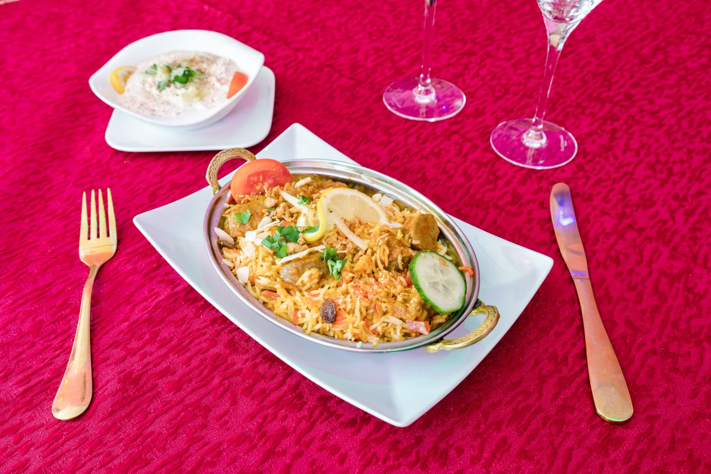 Arranged Food and Objects