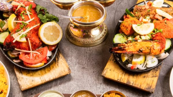 Arranged Food and Objects