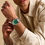 Thumbnail: Fossil Men's Stainless Watch With Malachite Dial