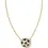 Thumbnail: Gold Tone Soccer Necklace With Ivory Mother Of Pearl