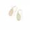 Thumbnail: Gold Tone Lee Earrings With Rose Quartz