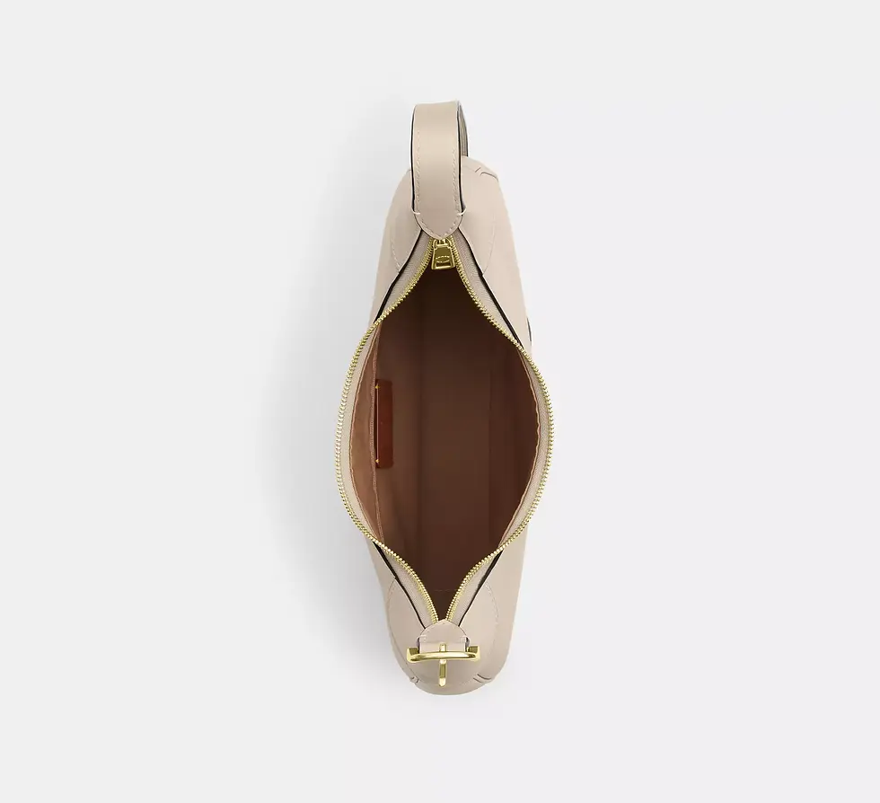 Thumbnail: Coach Ella Smooth Leather Shoulder Bag - Oat