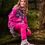 Thumbnail: Softshell trousers without insulation, Sporty, fuchsia