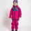 Thumbnail: Softshell trousers with fleece, fuchsia