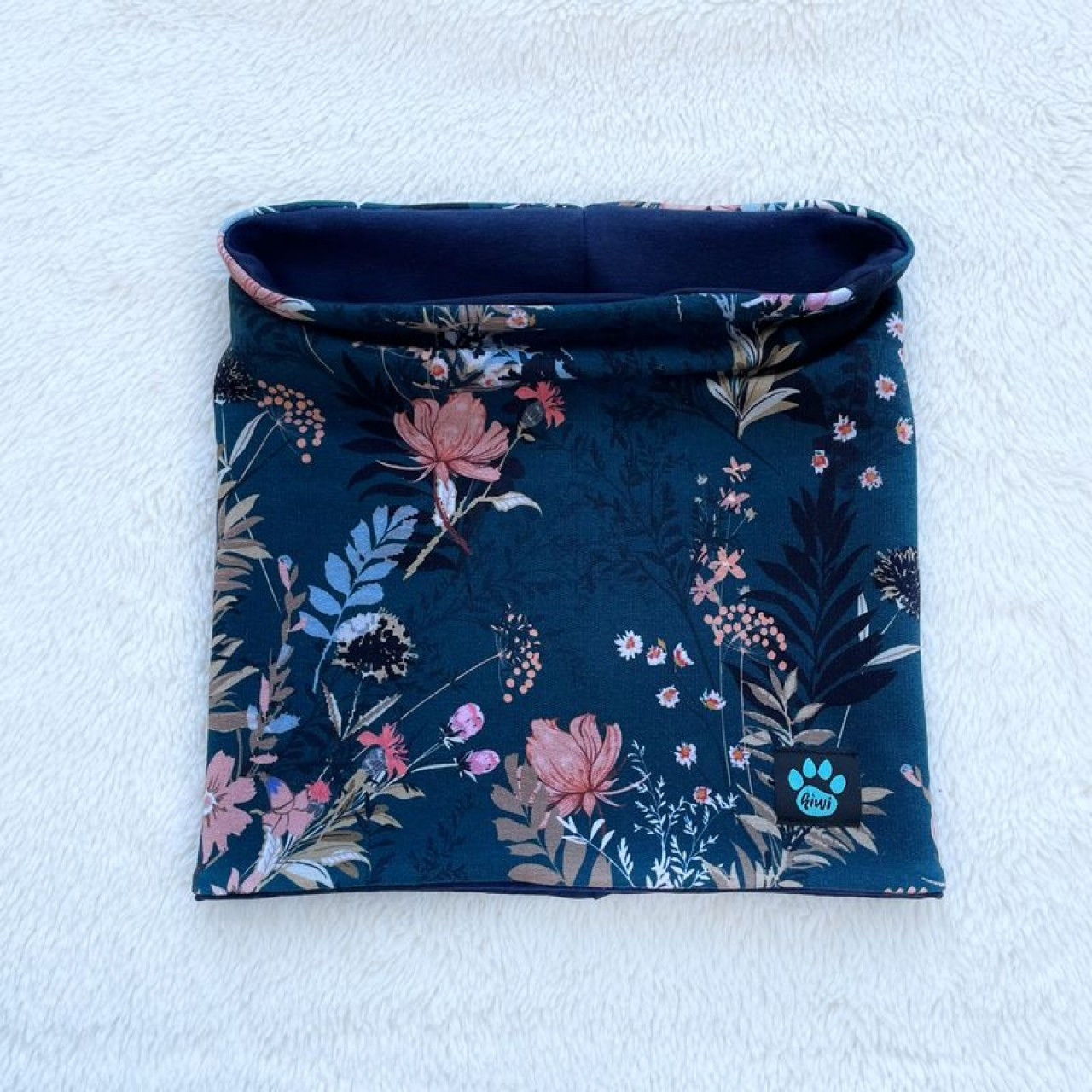 Two-layered neckcloth, meadow flowers