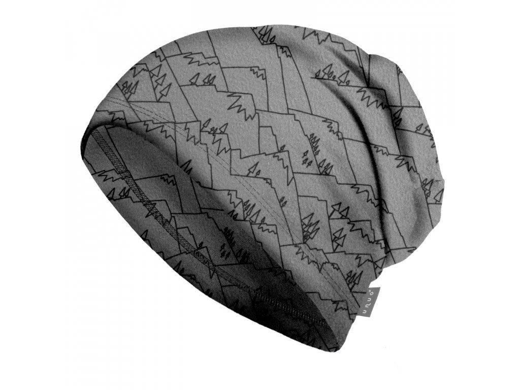 Bonnet ample en polaire, montagnes