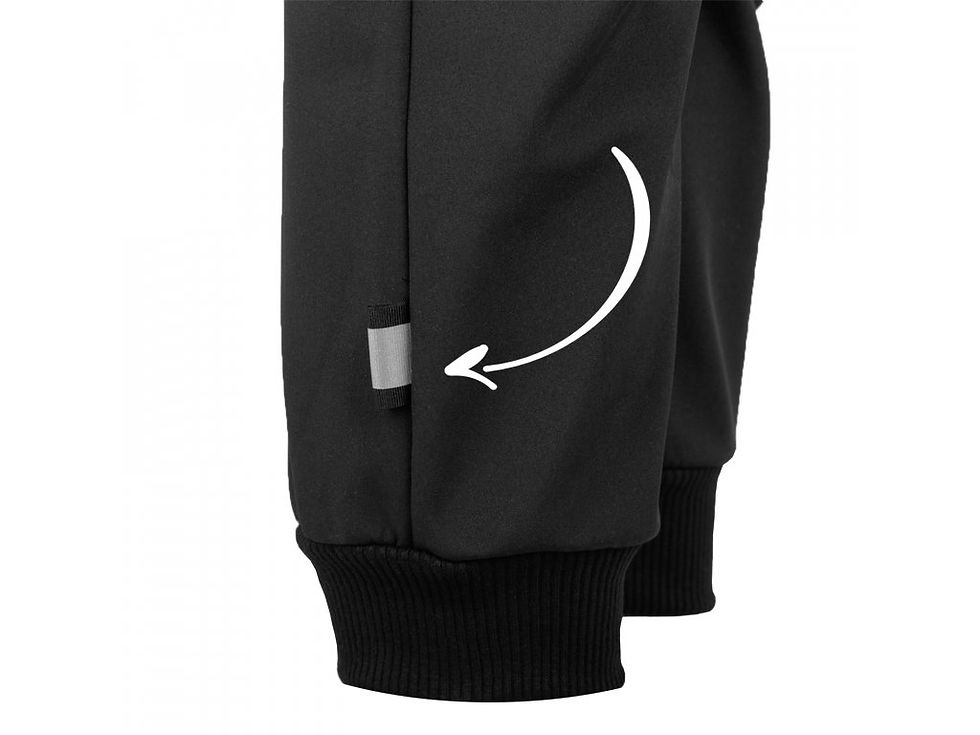 Miniature : Pantalon softshell avec polaire, Street, noir
