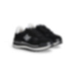 Women's Black Sneakers Side View