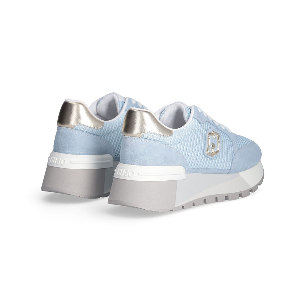【関税&送料込】Liu Jo Sneakers Blue Liu •Jo Women's Blue Sneakers With Glossy Details | Leo Bell