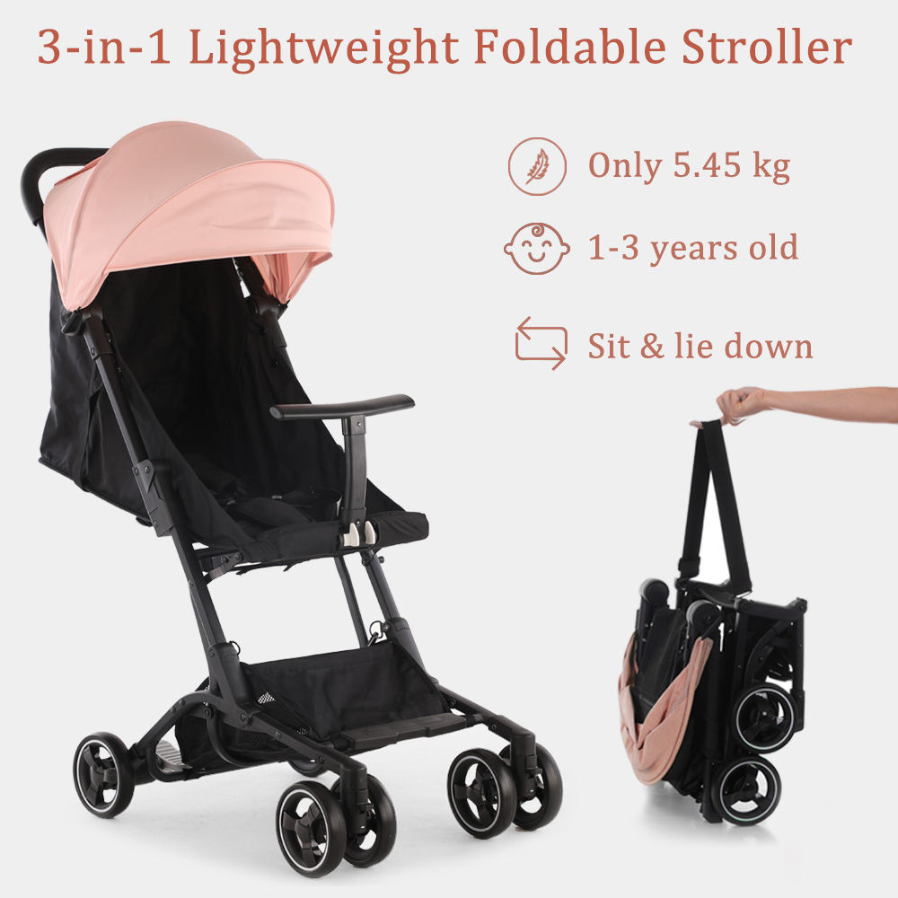 US Warehouse Spot Portable Lightweight Baby Stroller Easy Folding Stroller Baby