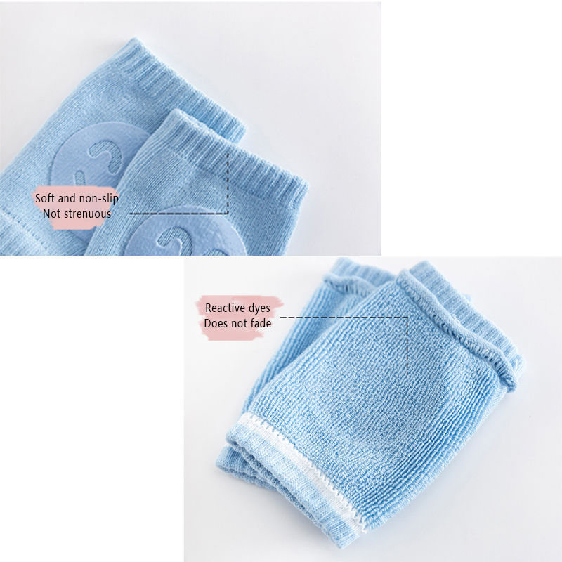 Miniatura: 2 pares crianças antiderrapante rastejando cotovelo joelheiras conjunto infanti