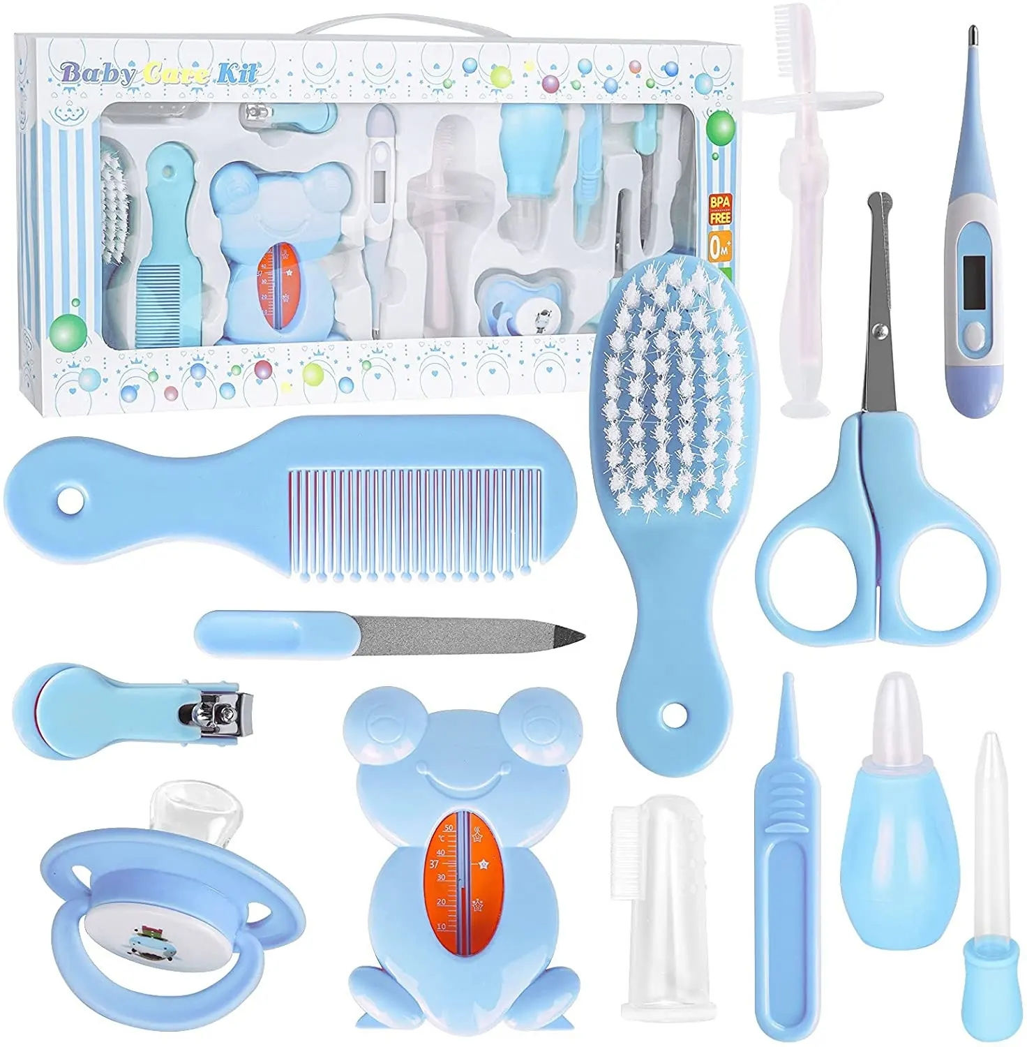 13 in 1 Baby Grooming Kit Health Safety Care Set Newborn Nursery with Toothbrush