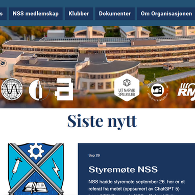 Oppdatering av website V3