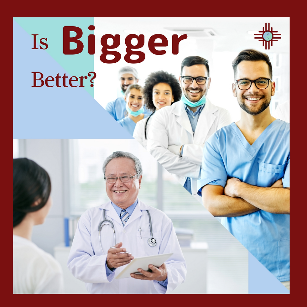 Group of doctors verses solo practitioner