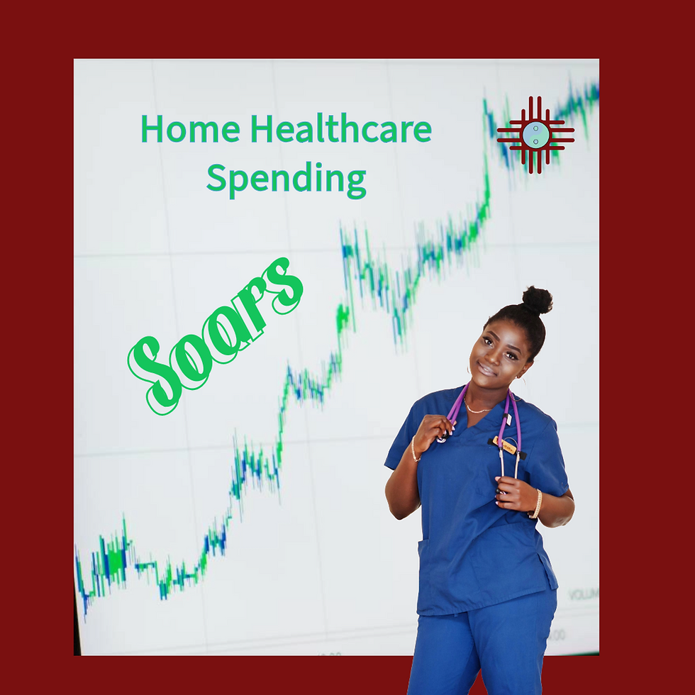 Home Health care worker looking at growth chart