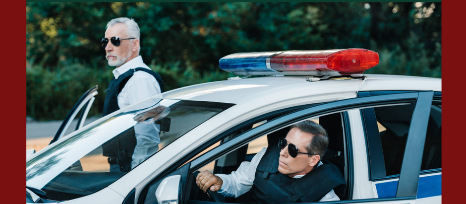 CMS Auditors arrive in a patrol car