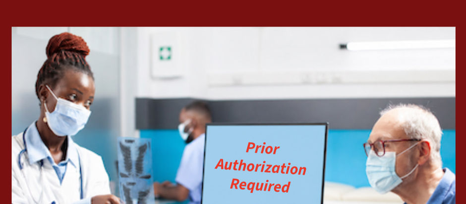 Doctor meeting with patient regarding prior authorization requirement