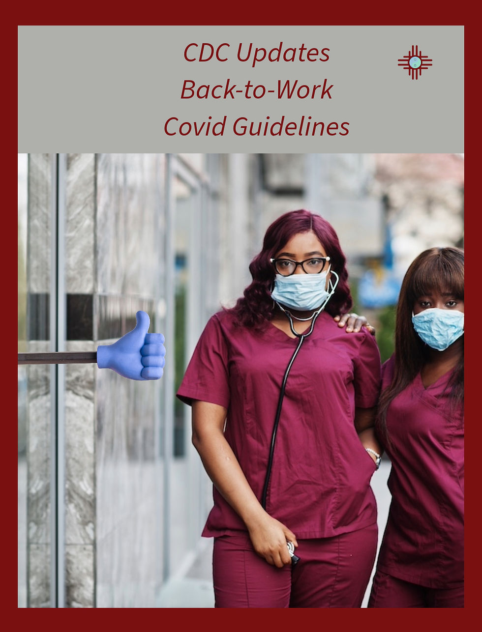 two healthcare workers returning to work