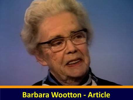 A Humanist of Substance: Barbara Wootton