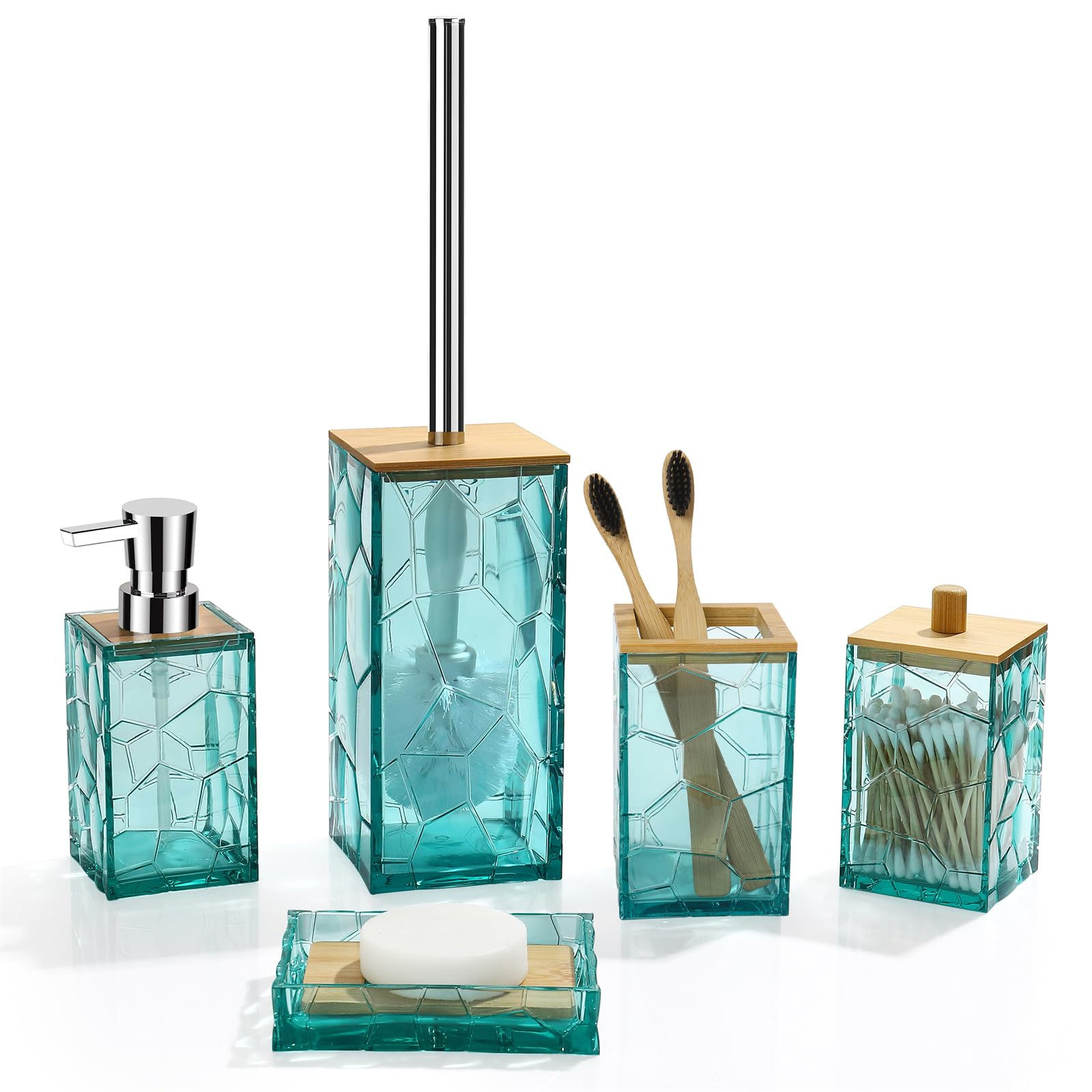 Teal Tides Boho Bathroom Ensemble