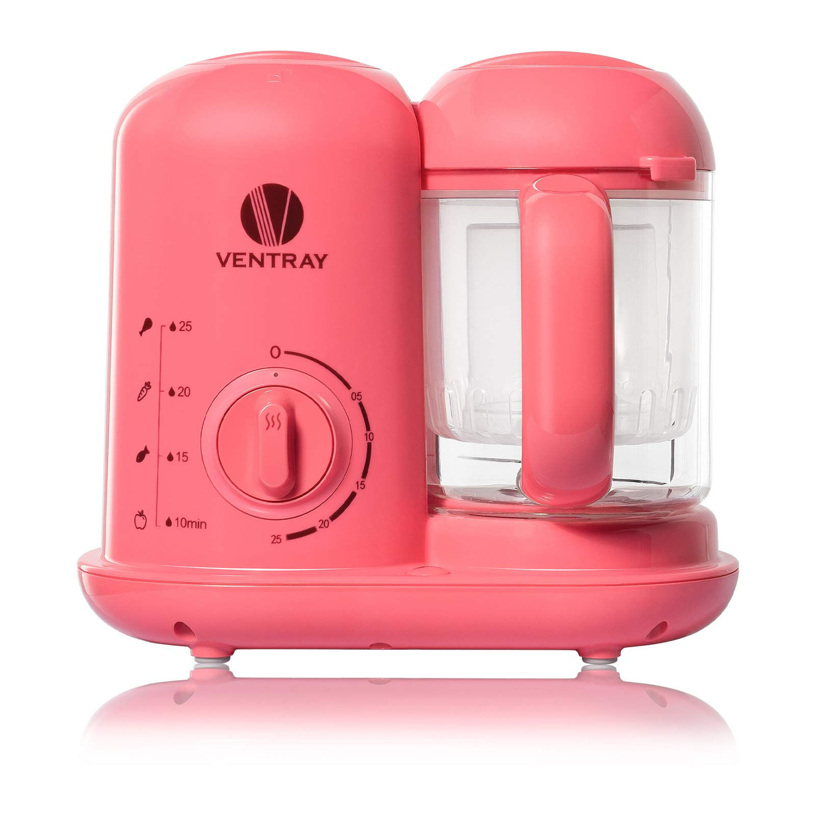 Ventray BabyPuree 6-in-1 Food Processor - Steamer, Blender, Warmer, BPA-Free