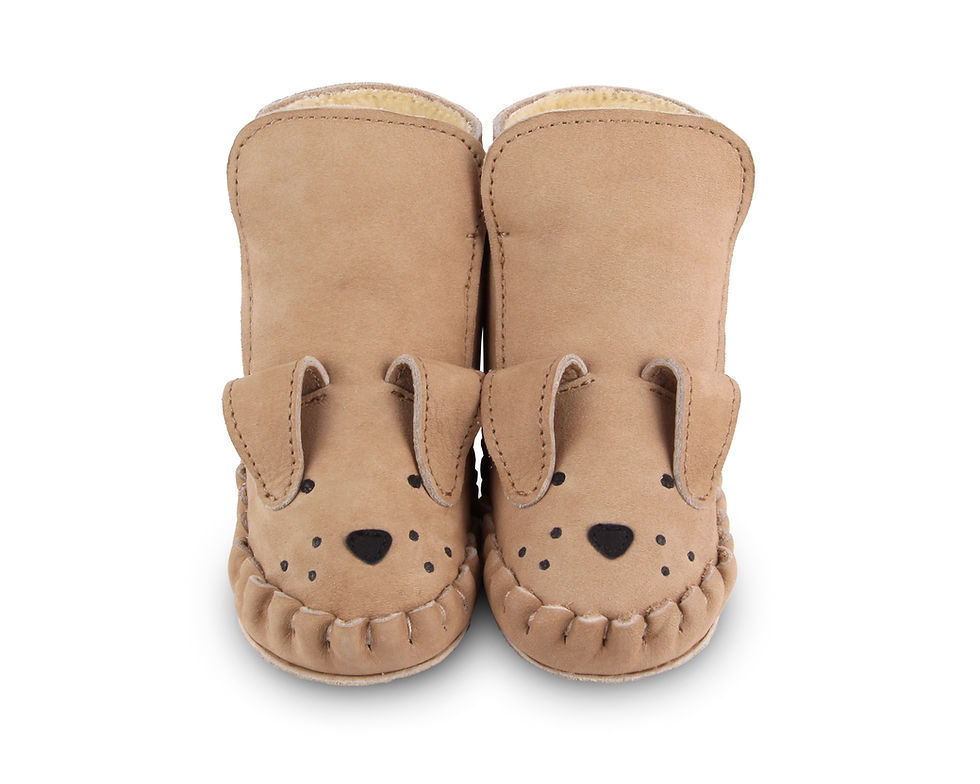 Miniaturbild: Little Livn Donsje Kapi Classic Lining Dog Truffle Nubuck