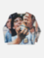 Diego Maradona Tapestry knit sweater front side