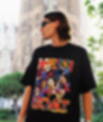 Model with Messi Lionel T-shirt Bootleg