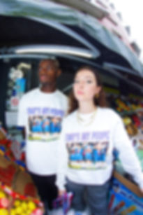 Models with that's my people t-shirt