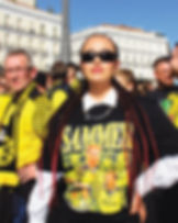 Model with our Sammer Black T-shirt