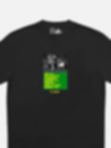 Detail of the black Josman feat R9 T-shirt