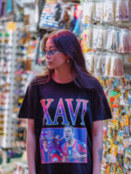 camiseta negra XAVI Barça
