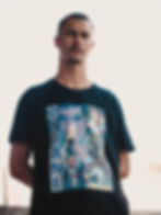 Model with Zidane T-shirt