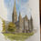 Thumbnail: beautiful watercolour of Salisbury Cathedral, Salisbury