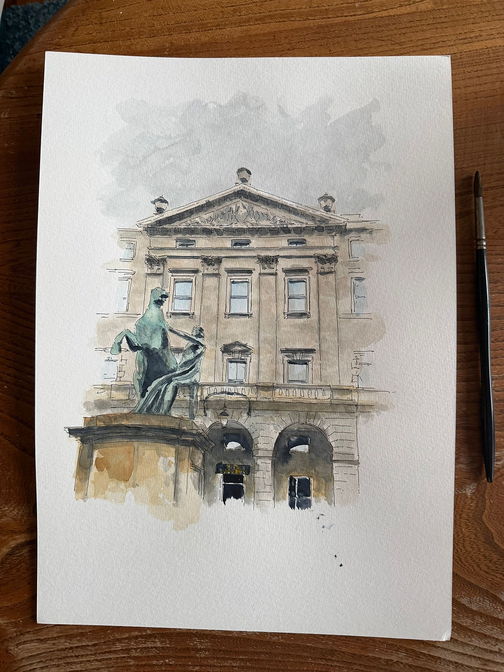beautiful watercolours of Edinburgh City Chambers. Edinburgh