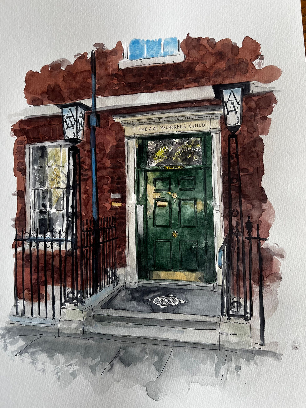 Thumbnail: beautiful watercolour of The Art Workers' Guild, Westminster. London